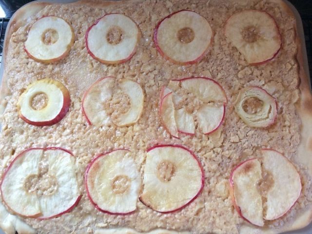 Apfel - Flammkuchen ( mit oder ohne Zimt )