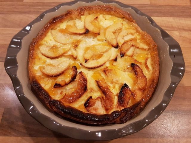 Apfel Pie mit Pudding aus der Pieform von PamperedChef