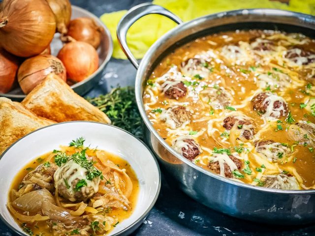 Französiche Onion Meatballs
