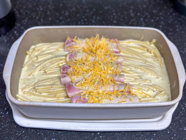 Schinken-Makkaroni-Röllchen