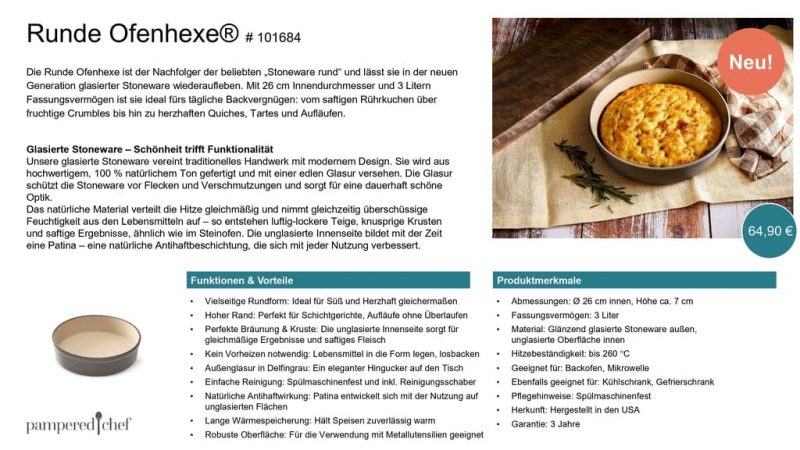 Pampered Chef® Neuheiten